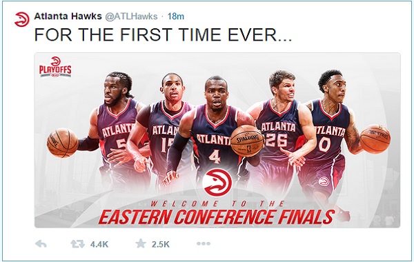 mula sa official Twitter account ng Atlanta Hawks