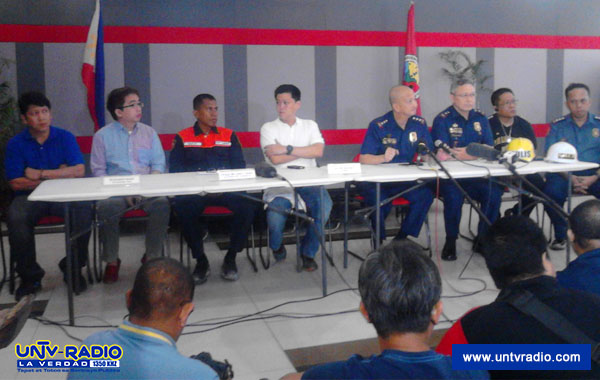 Presscon na isinagawa sa Valenzuela City sa pangunguna ni Mayor Rex Gatchalian at PNP OIC Leonardo Espina